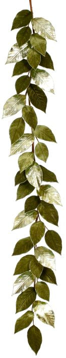 Shiny Magnolia Leaf Garland - 72 Inches