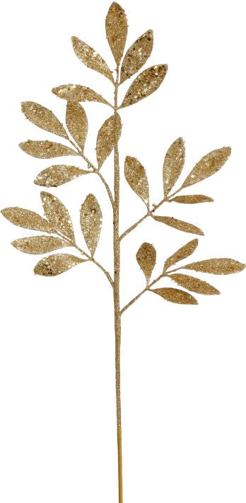 Glittered Leaf Spray 27'', (Set of 12)