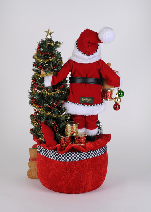 Lighted Merry Beary Christmas Santa