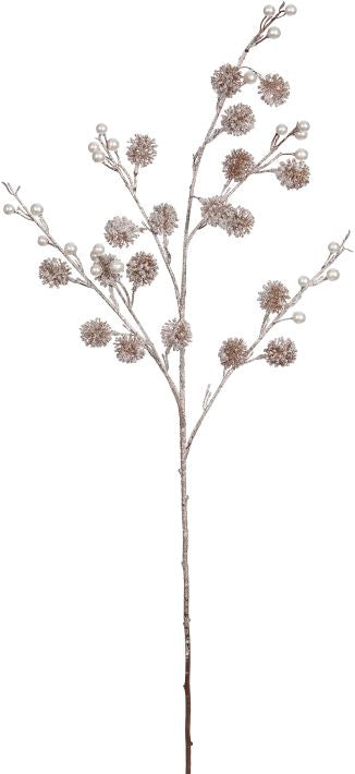 Pearl Flower Hanging Spray - 24 Inches, set of 12