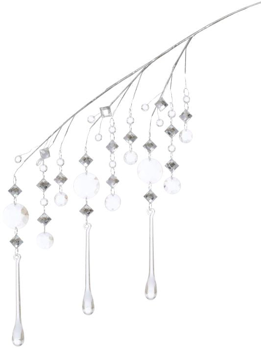 Tear Drop Jeweled Hanging Spray - 26 Inches (set of 12)