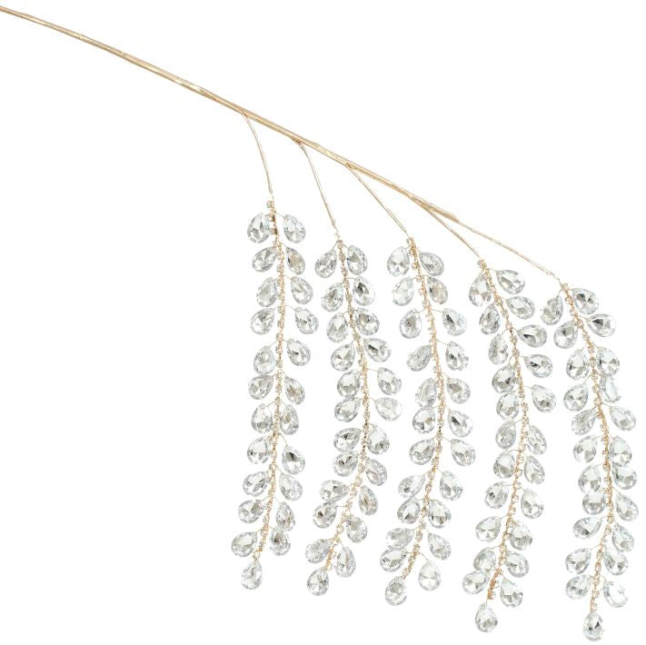 Golden Crystal Berry Spray - 24 Inches, set of 12