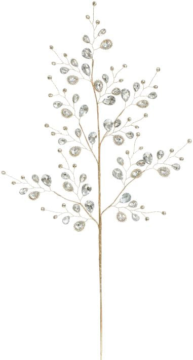 Fancy Teardrop Crystal Spray - 30 Inches, set of 12