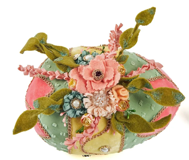 Blooms and Blessings Fabric Eggs Set of 2