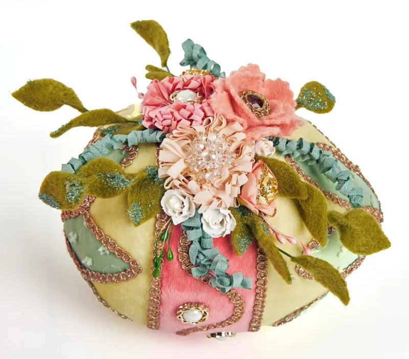 Blooms and Blessings Fabric Eggs Set of 2