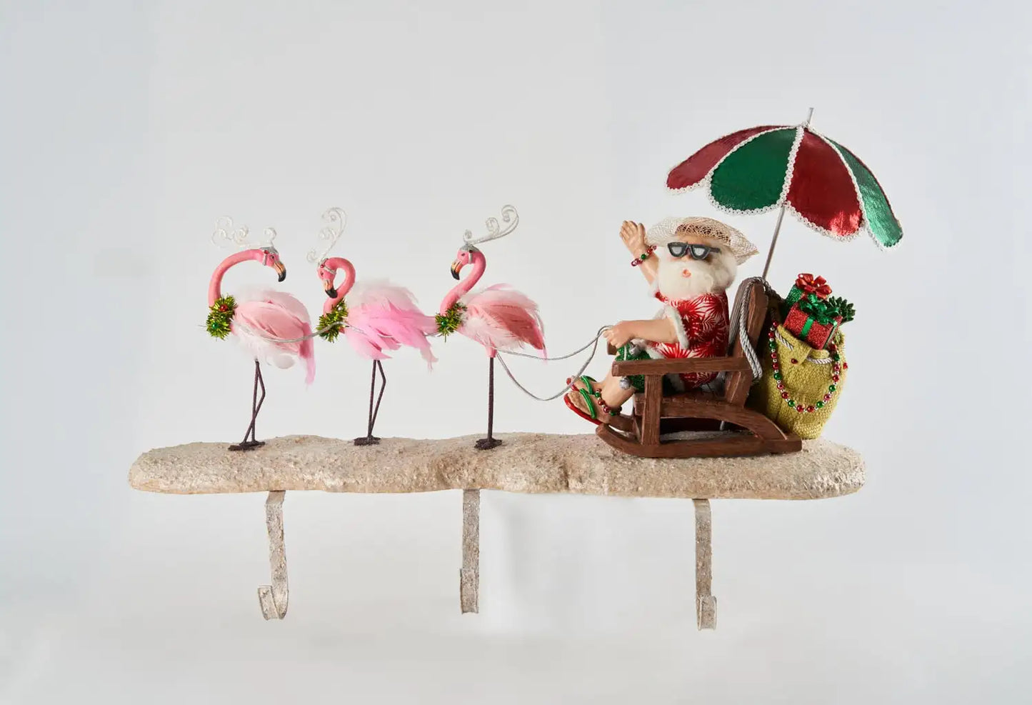 Beach Party Santa Stocking Holder