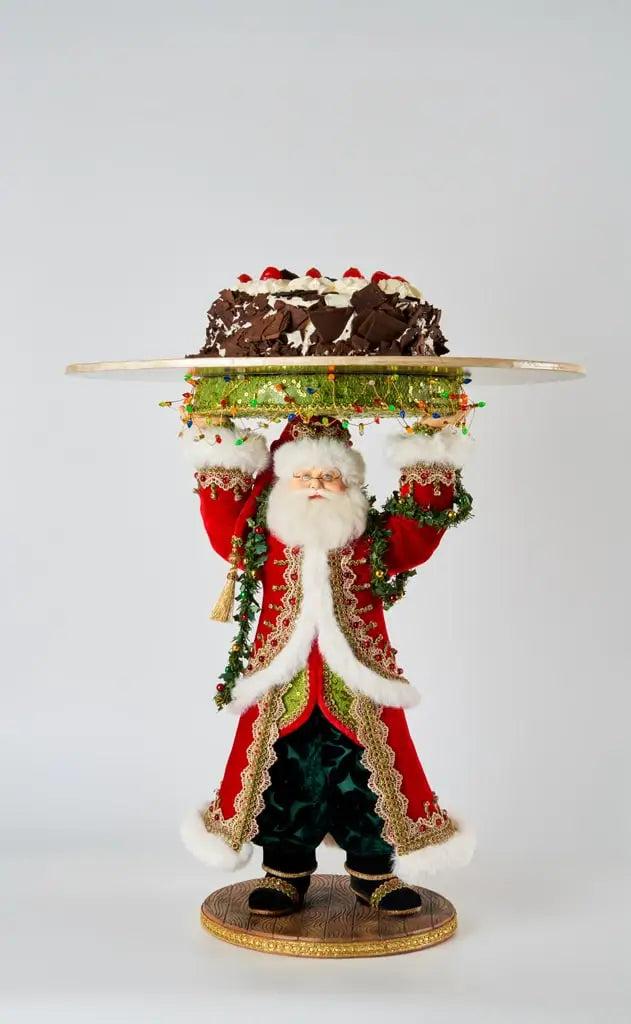 All The Trimmings Santa Cake Plate