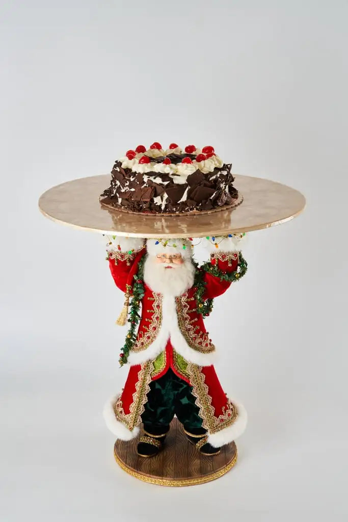 All The Trimmings Santa Cake Plate
