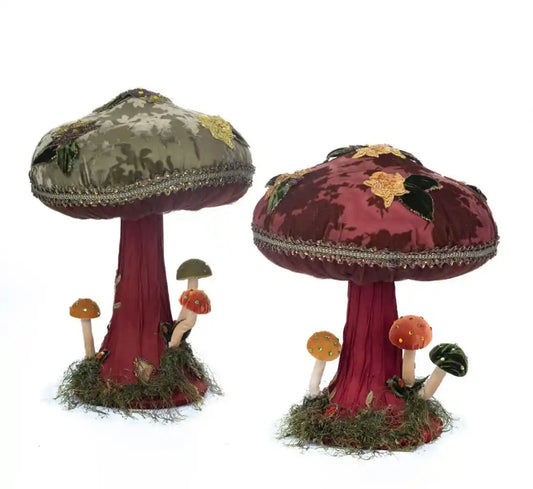 Harvest Forage Soft Top Mushroom Set of 2