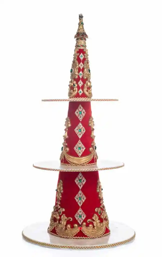 Christmas in the City Tree Tiered Tray Server