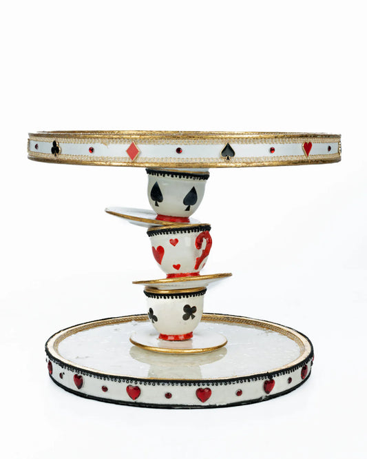 Topsy Turvy Teacup Cake Plate (Alice)