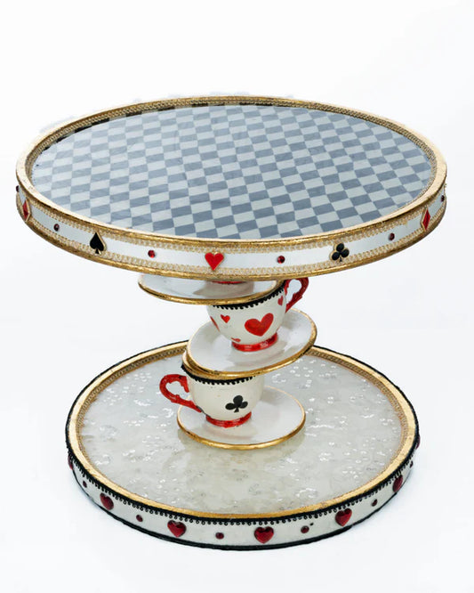 Topsy Turvy Teacup Cake Plate (Alice)