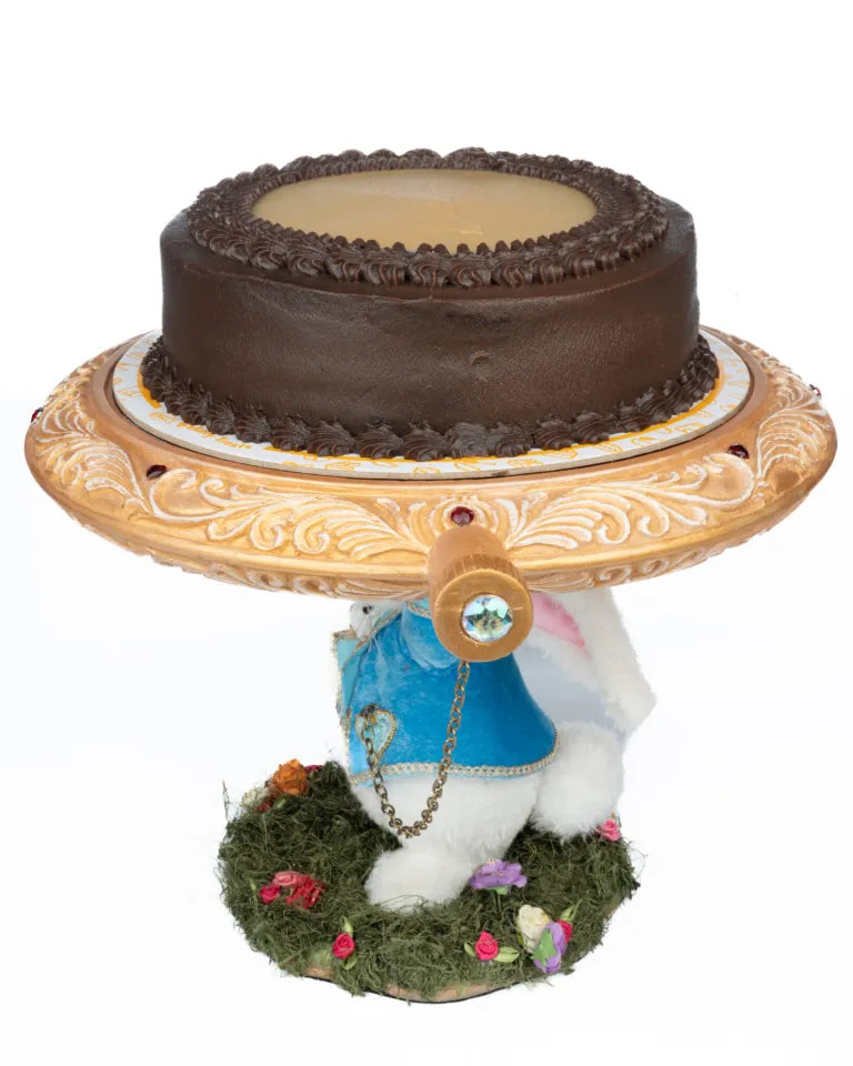 White Rabbit Cake Plate (Alice)
