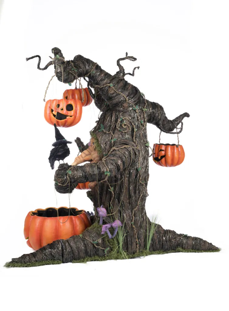 Witching Willow Tree with Jack O Lanterns