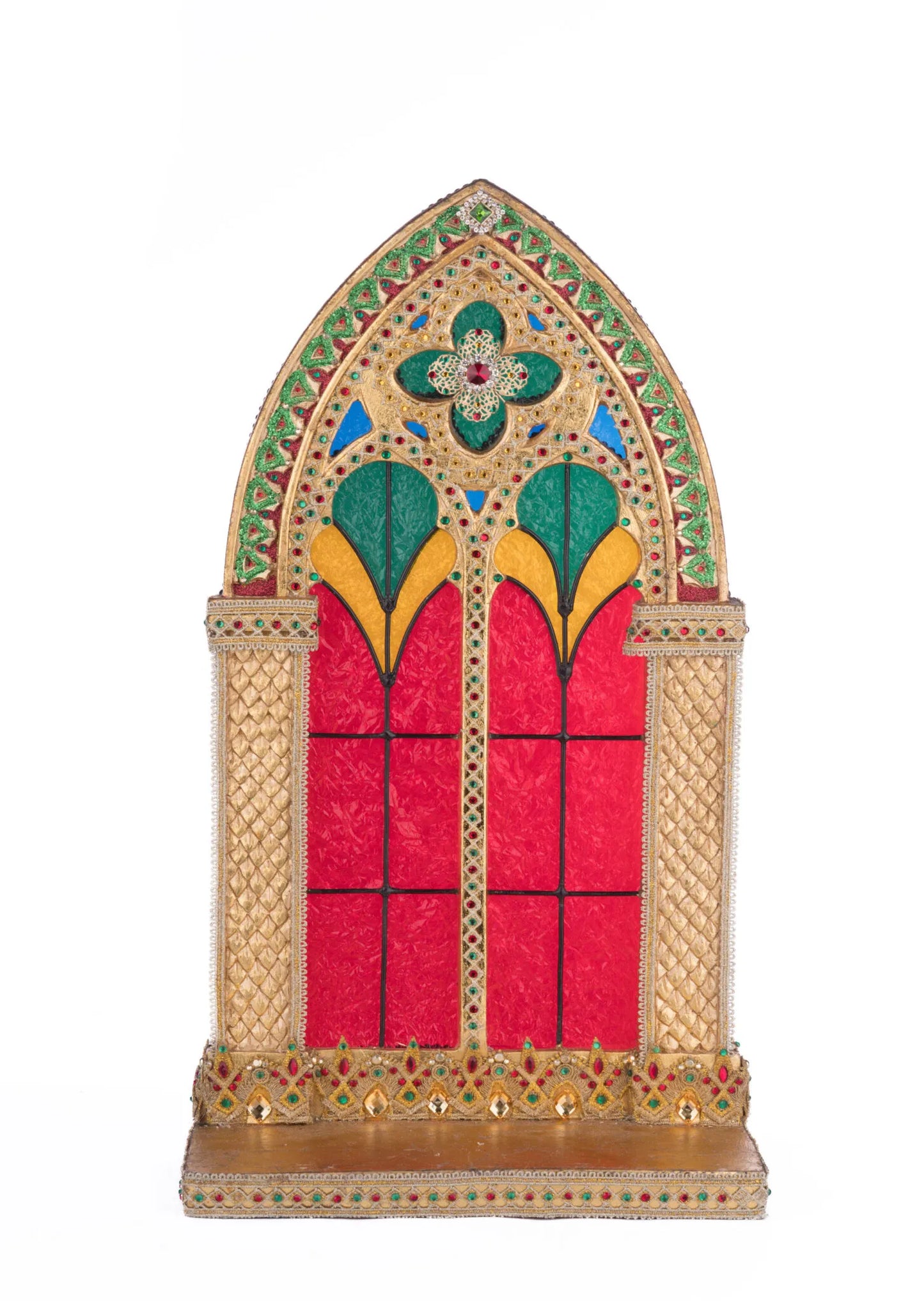 Christmas Castle Pillar Candle Holder