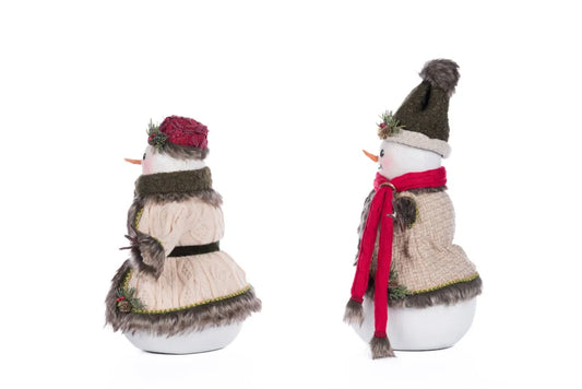 Mr. And Mrs. North Country Snowman Set of 2