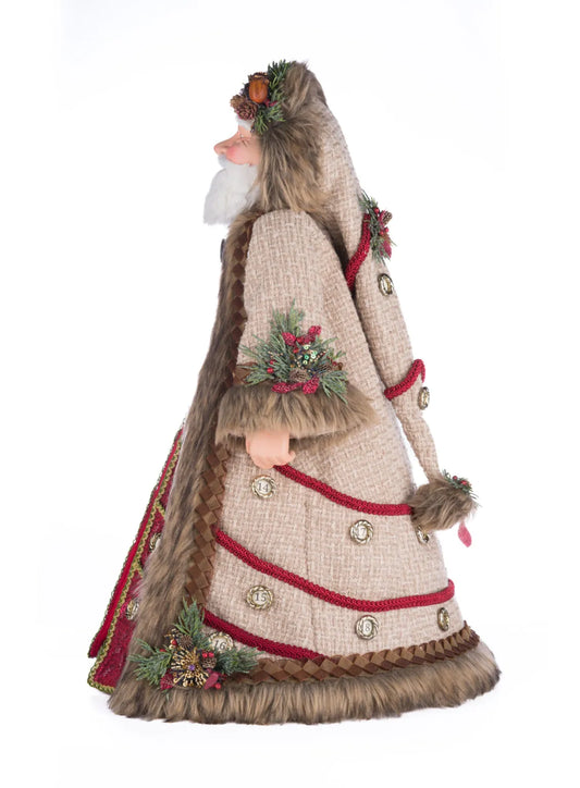 North Country Advent Santa Doll