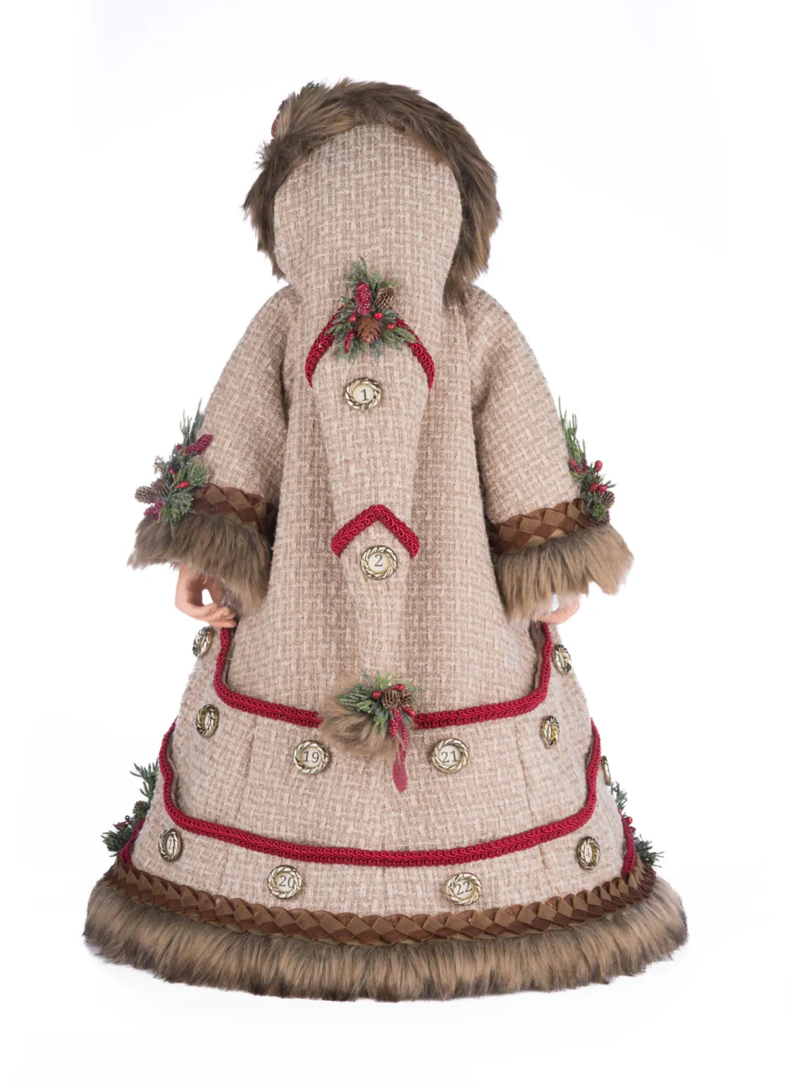 North Country Advent Santa Doll