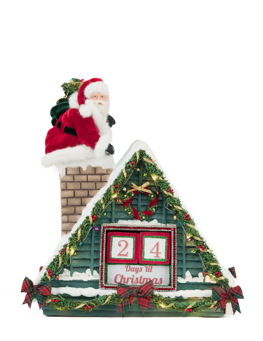 Santa In Chimney Christmas Countdown