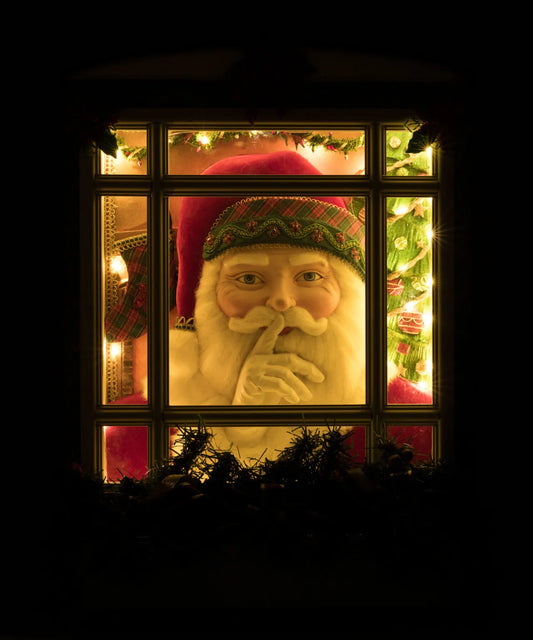 Holiday Magic Santa In Window