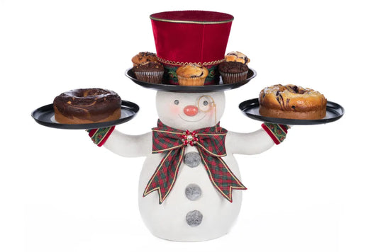 Holiday Magic Snowman Serving Piece