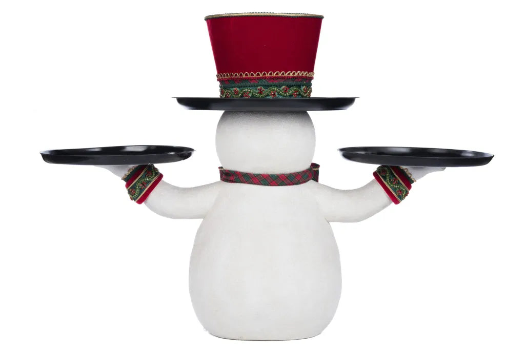 Holiday Magic Snowman Serving Piece