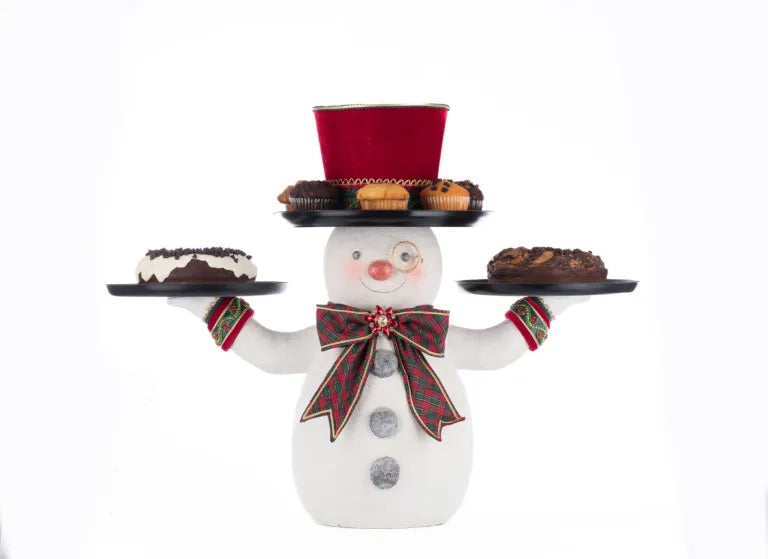Holiday Magic Snowman Serving Piece
