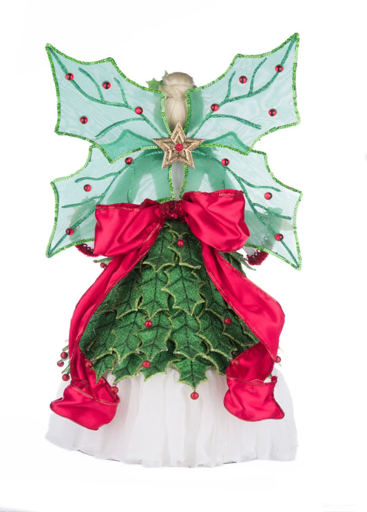 Holly Berry Fairy Tree Topper
