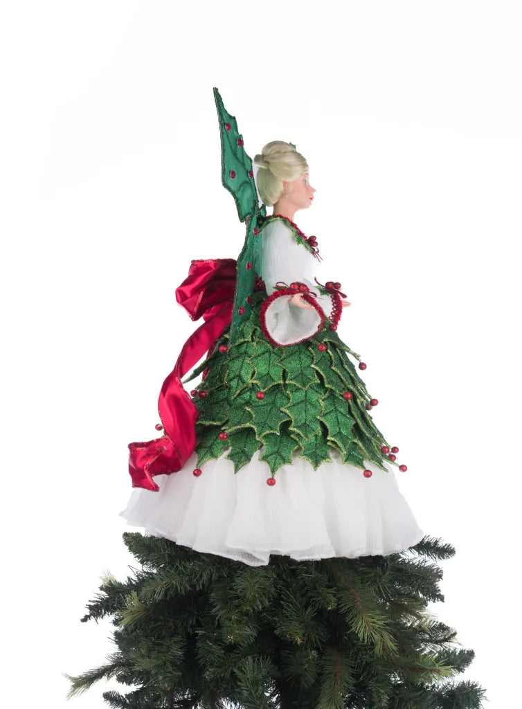 Holly Berry Fairy Tree Topper