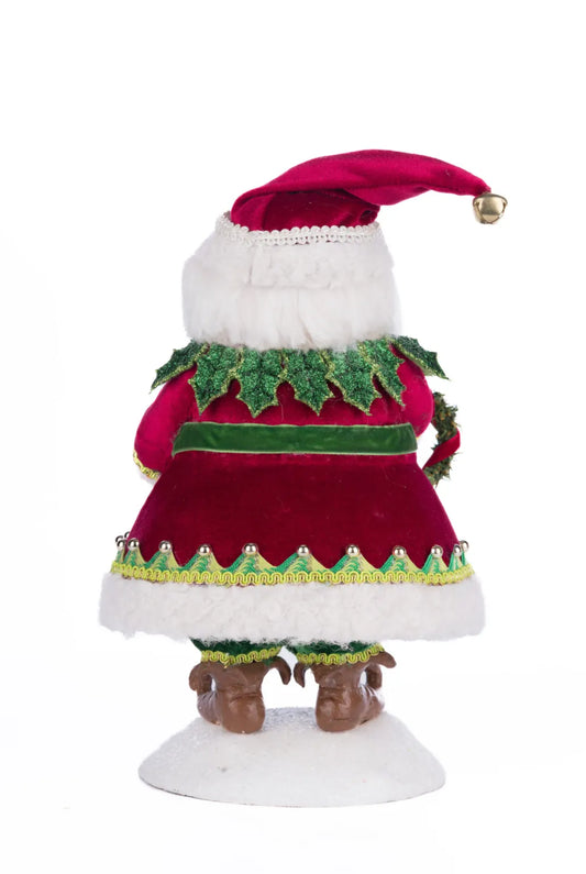 Silly Santa With Wreath