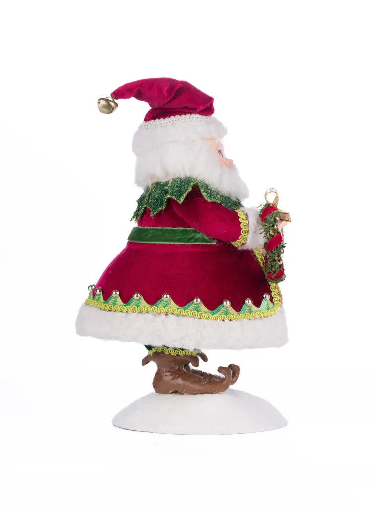 Silly Santa With Wreath