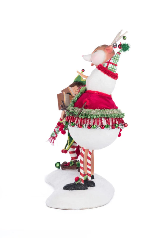 Alfie, Deerdra, And Snowy Christmas Carolers