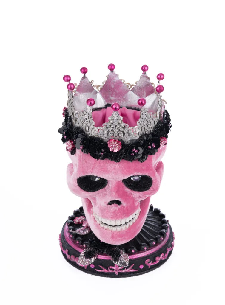 Pink Panic Skull Trinket Box