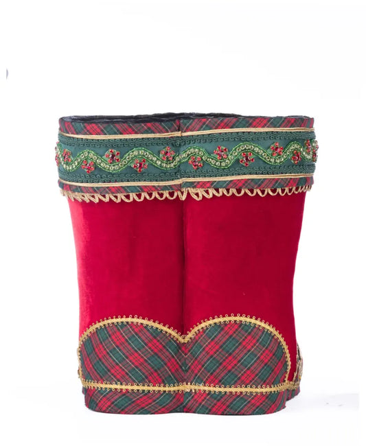 Holiday Magic Tabletop Boots - Red