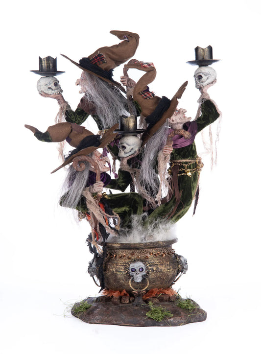 Broomstick Acres Witches Candle Holder
