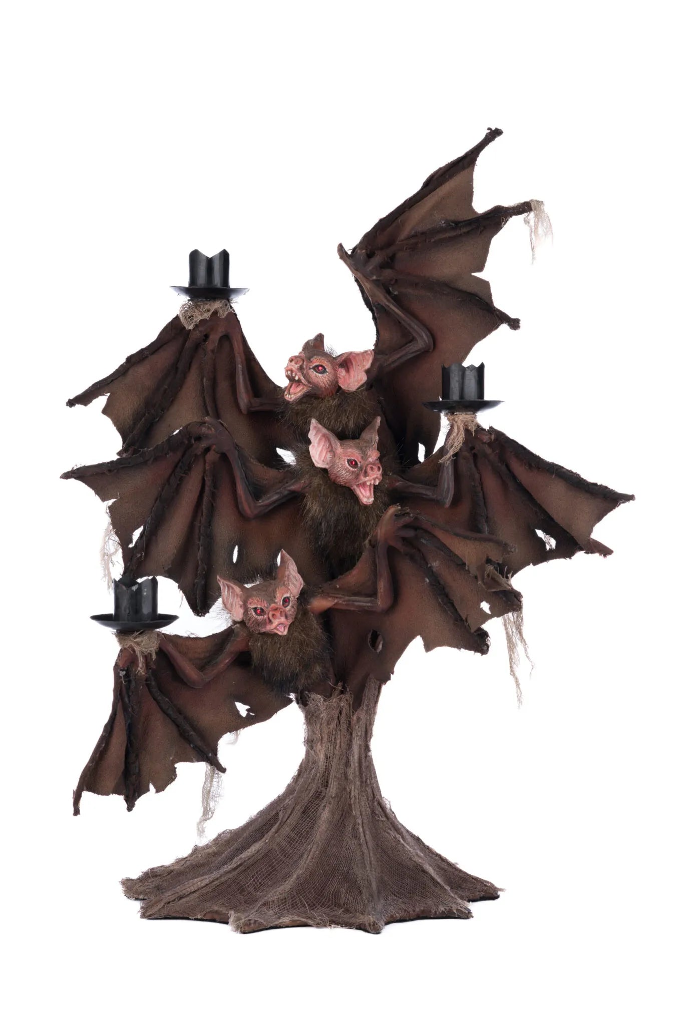 Jacks And Cats Bat Candelabra