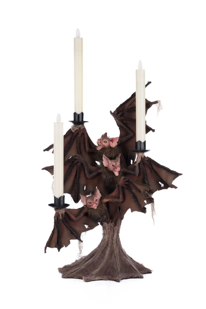 Jacks And Cats Bat Candelabra