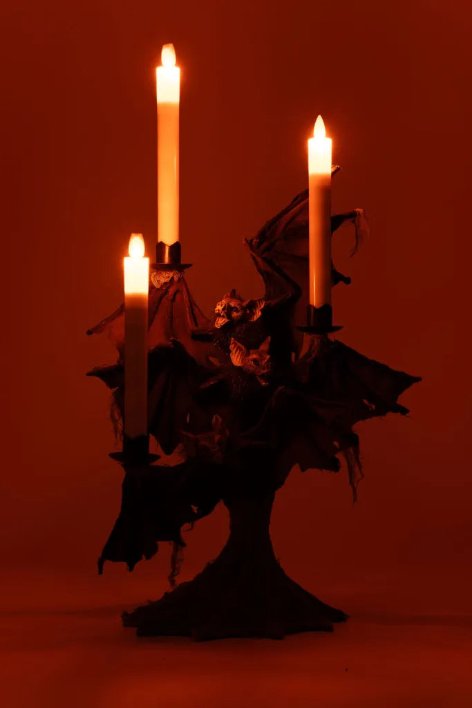 Jacks And Cats Bat Candelabra