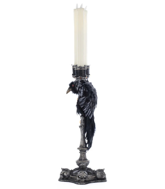 Macabre Crow Candelabra