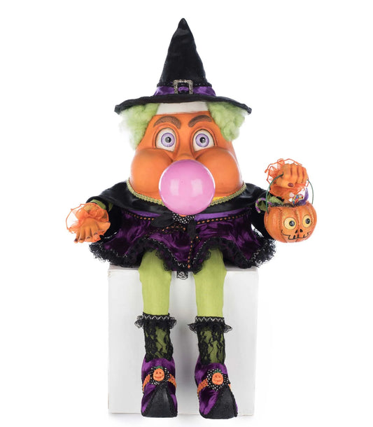 Bubbles the Witch Candy Corn Ledge Sitter