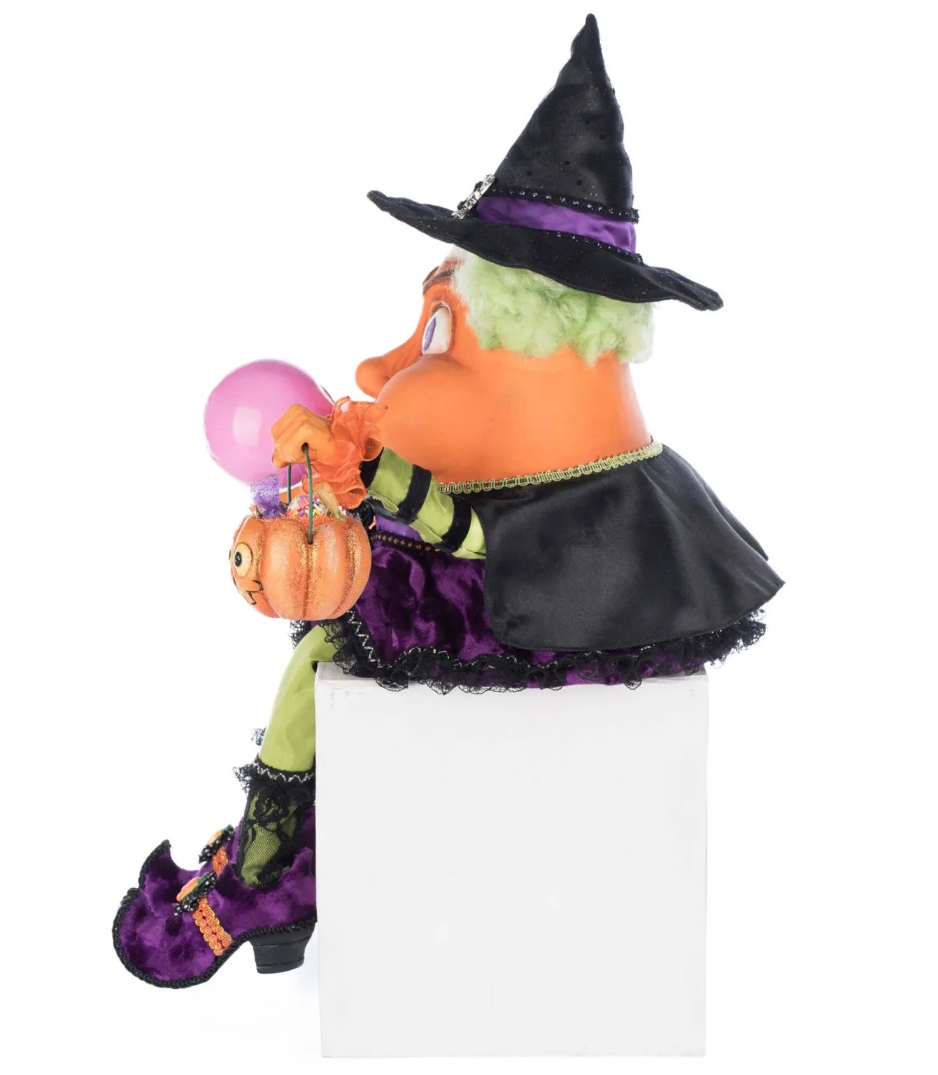 Bubbles the Witch Candy Corn Ledge Sitter