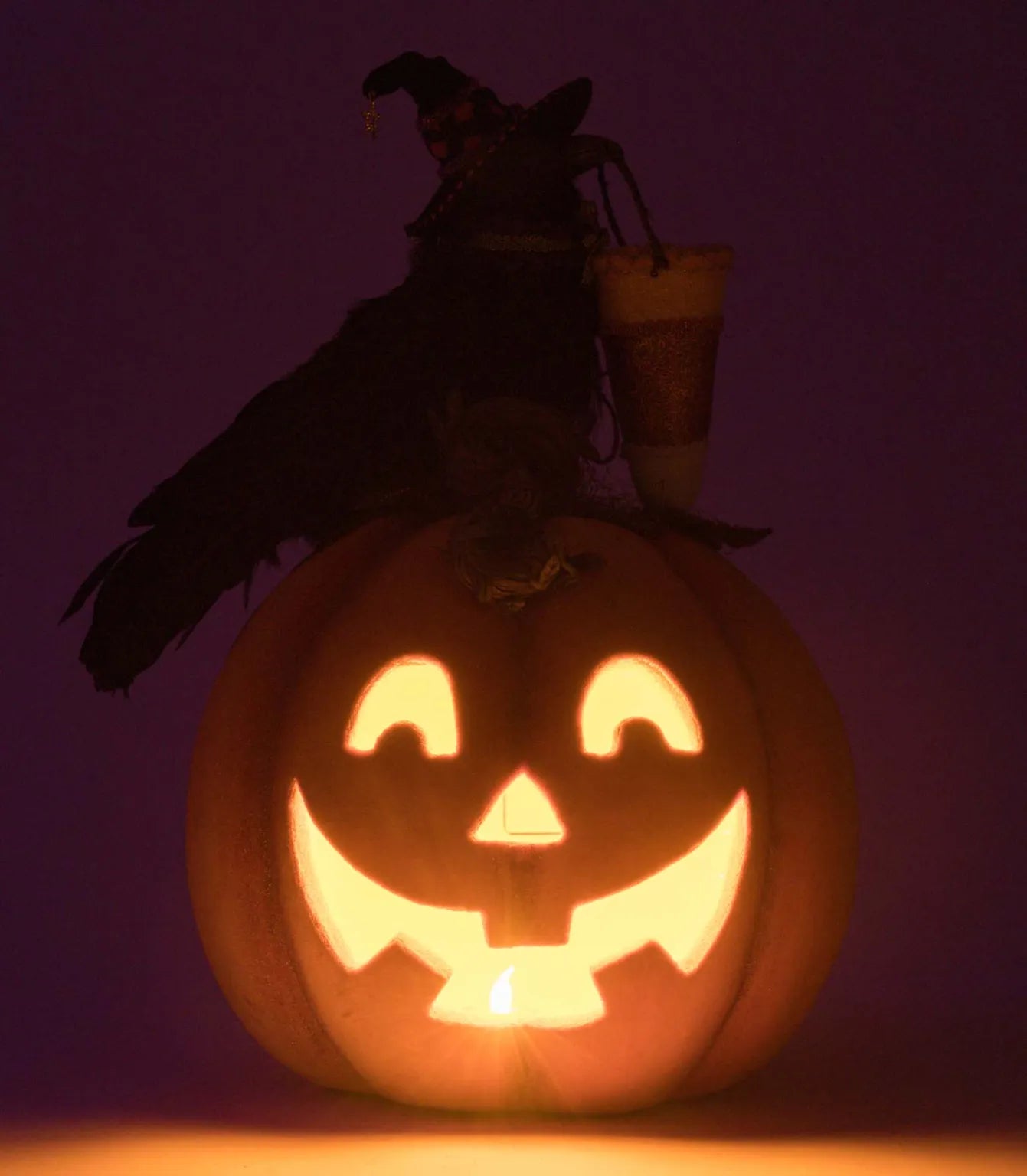 Crow with Pumpkin Tabletop
