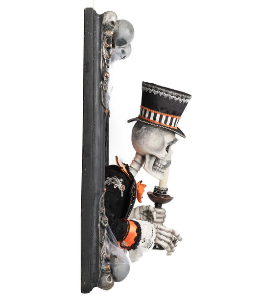 Great Grandpa Macabre Wall Piece with Candle