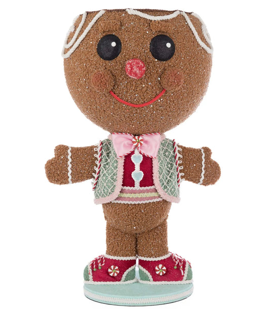 Stick E. Sweet Gingerbread Boy Candy Container