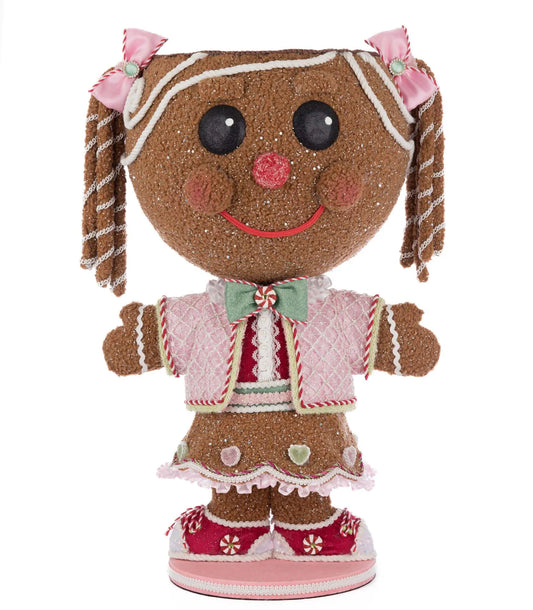 Sugar E. Sweet Gingerbread Girl Candy Container
