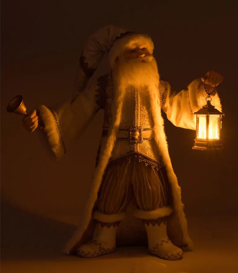 Golden Leaf Santa Tabletop