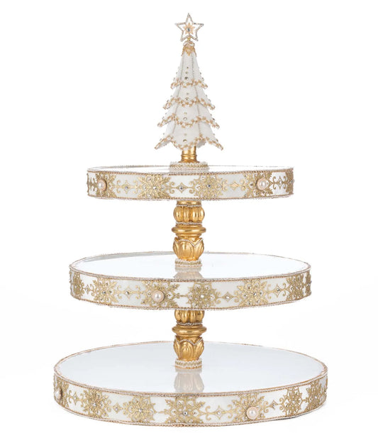 Bells of Brilliance Tiered Serving Tray