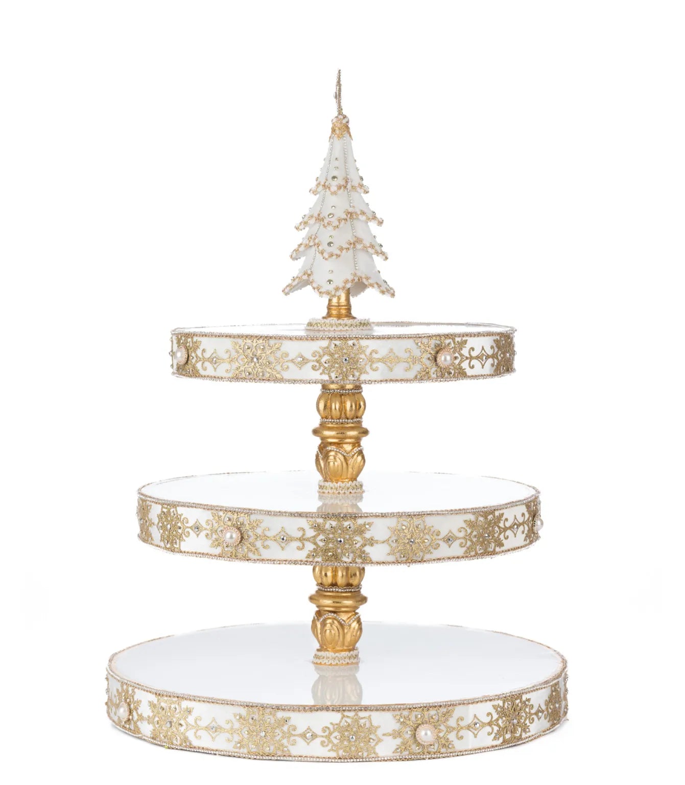 Bells of Brilliance Tiered Serving Tray