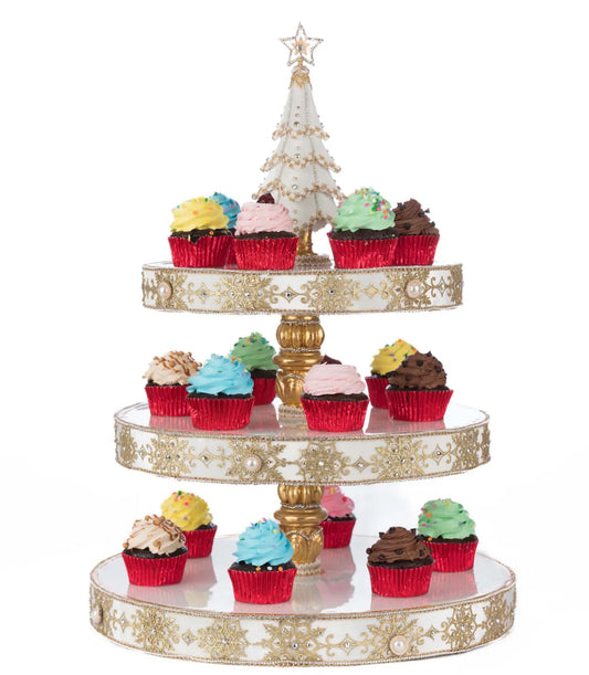 Bells of Brilliance Tiered Serving Tray