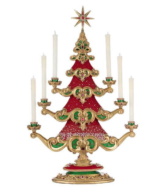 Christmas Ball Tree with Candles